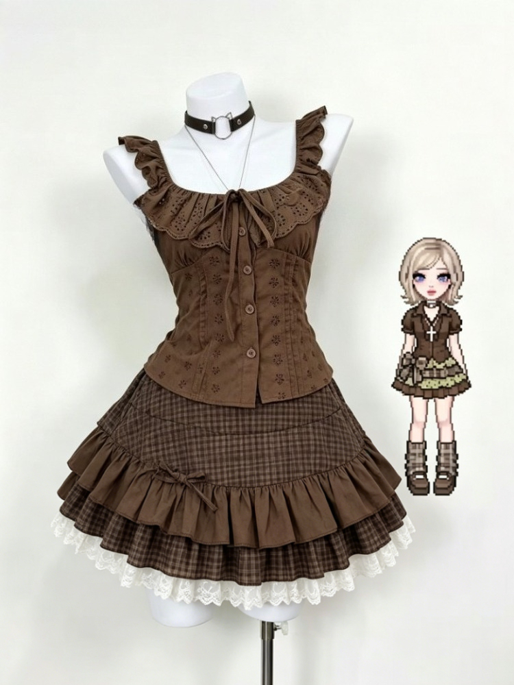 Summer Alt Clothing - American Vintage 2 Piece Skirt Sets