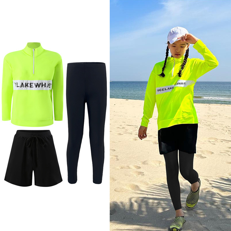 Three Piece Long Sleeve Neon C - đánh giá và giá Rash Guard Long Sleeve