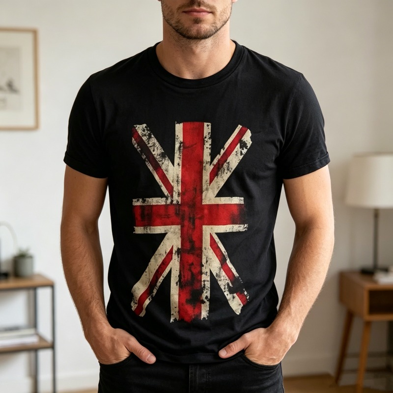 Union Jack Graphic Tshirt Vint - đánh giá và giá Summer Clothing Uk