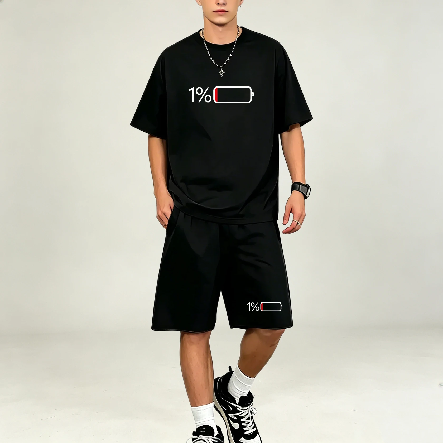 Hot Selling Men T‑Shirts Sets  - đánh giá và giá Summer Clothing For Young Men