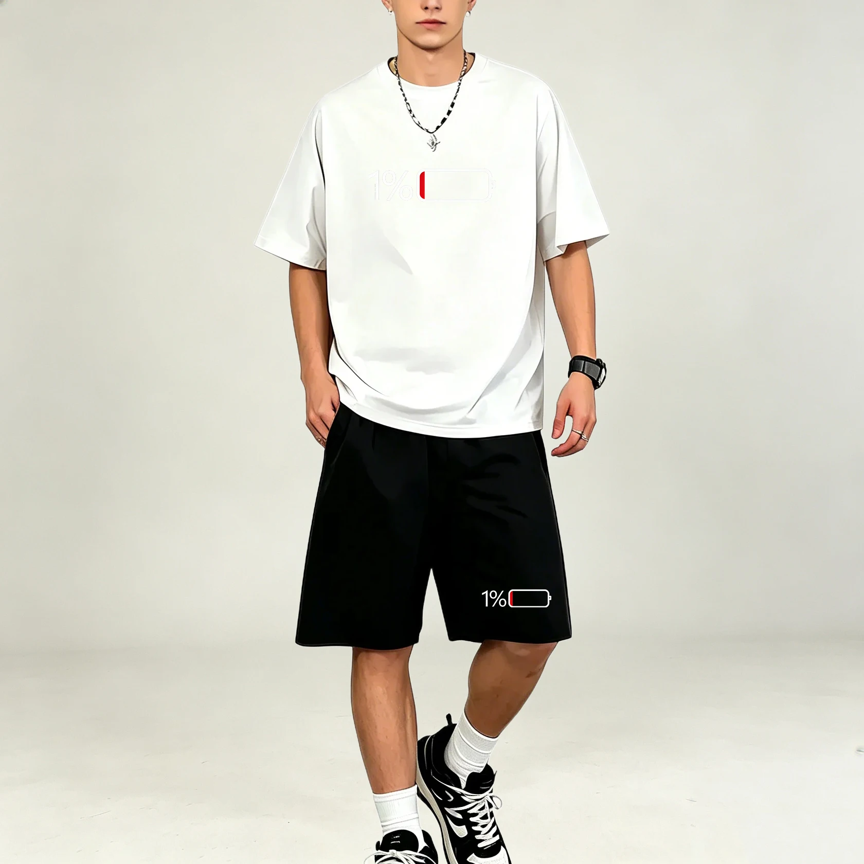 Hot Selling Men T‑Shirts Sets  - đánh giá và giá Summer Clothing For Young Men