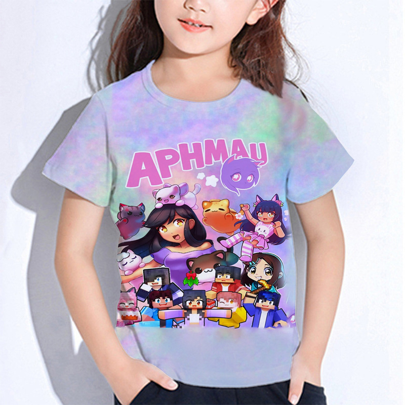 Aphmau Meows Cat T Shirts Cart - đánh giá và giá Summer Clothing Baby Boy