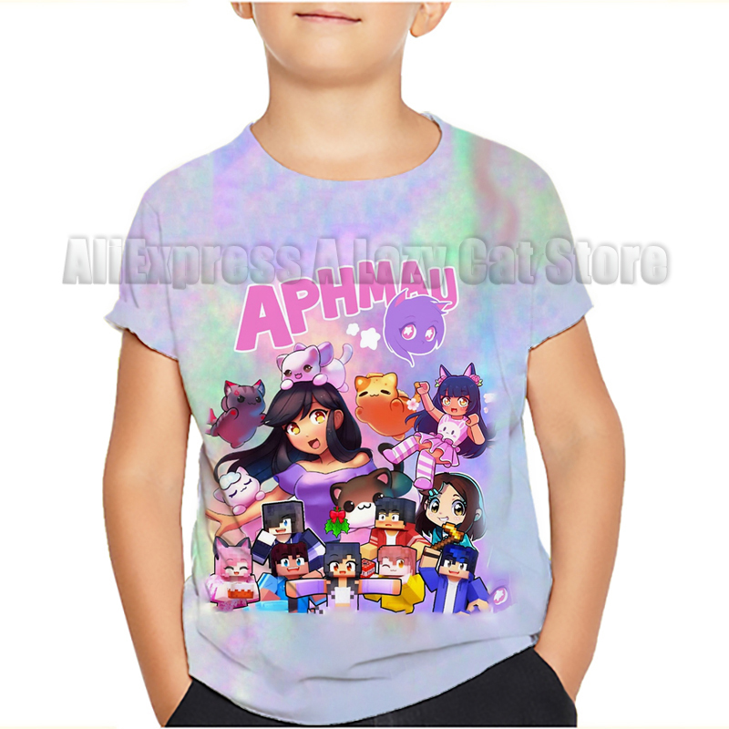 Aphmau Meows Cat T Shirts Cart - đánh giá và giá Summer Clothing Baby Boy