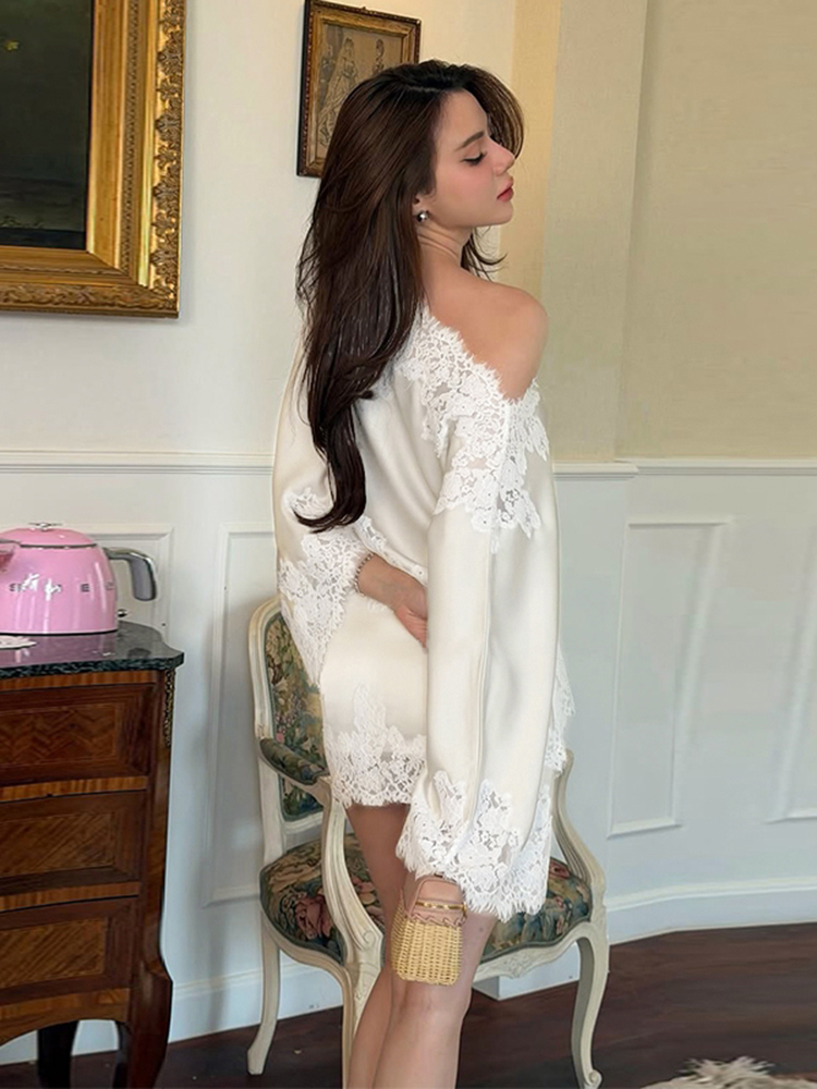 Elegant Lace Patchwork Women's - đánh giá và giá Summer Alt Clothing