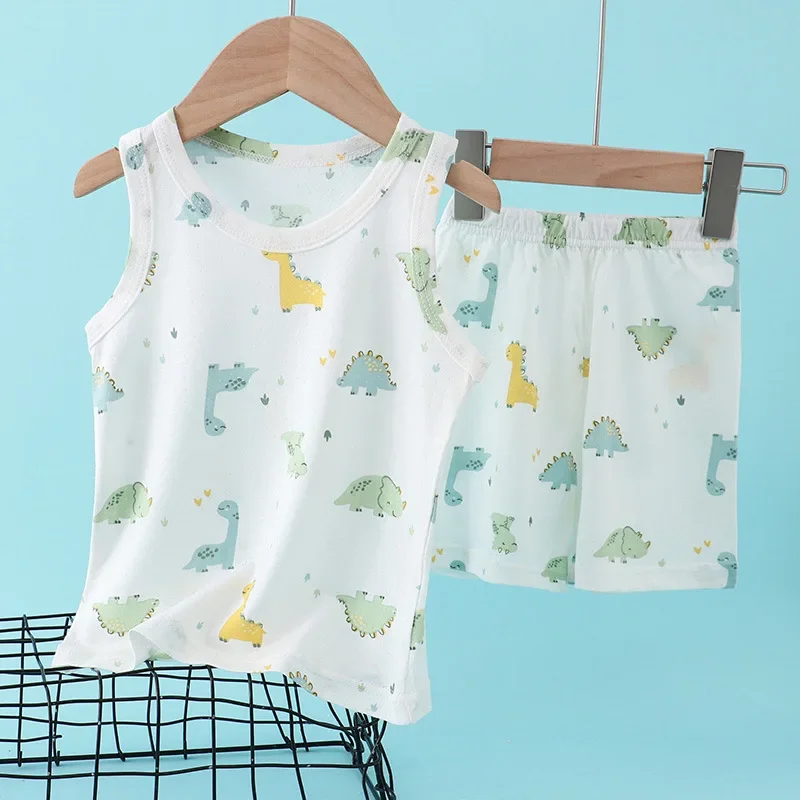 Kids Bamboo Cotton Vest Suit S - đánh giá và giá Summer Clothing Baby Boy