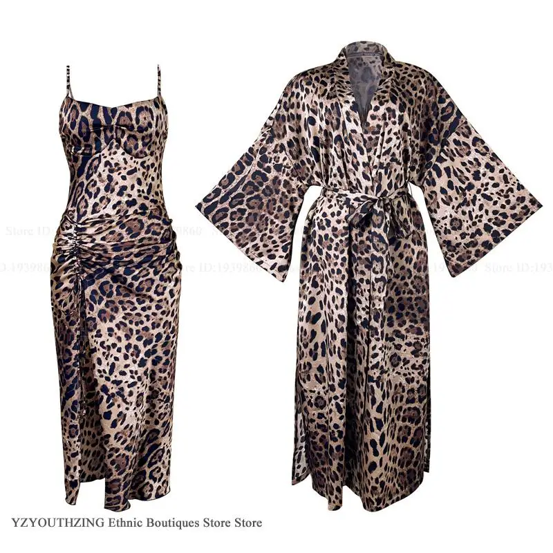 Sexy Leopard Long Robe Nightgo - đánh giá và giá Summer House Clothing
