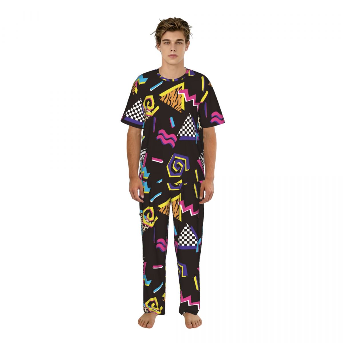 Men Pajamas Suit Short Sleeved - đánh giá và giá Summer Clothing Styles Men