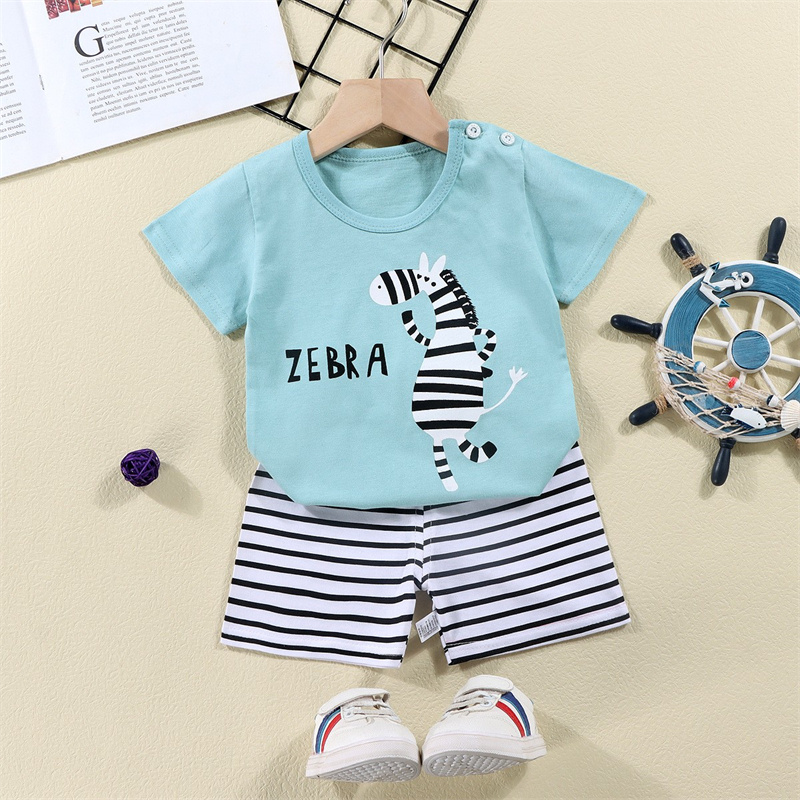 Cotton Tees+Shorts 2-piece Tra - đánh giá và giá Summer Clothing Baby Boy