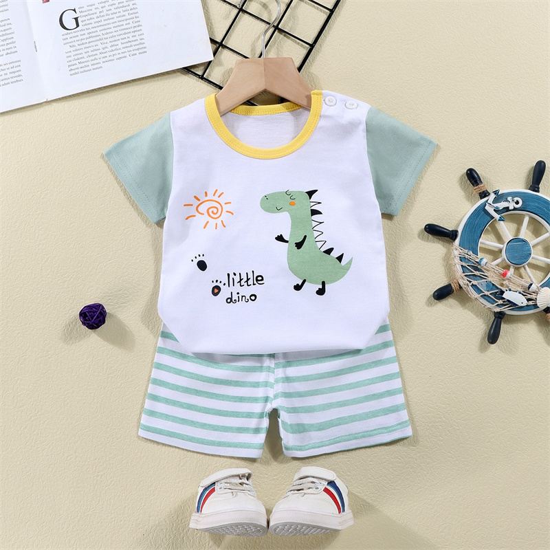 Cotton Tees+Shorts 2-piece Tra - đánh giá và giá Summer Clothing Baby Boy