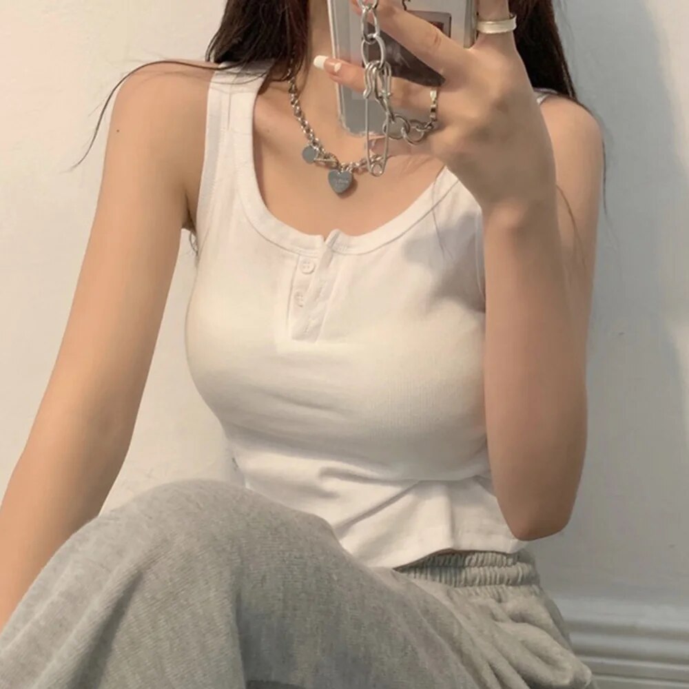 Tank Top for Women Ribbed Butt - đánh giá và giá Summer Clothing Teens
