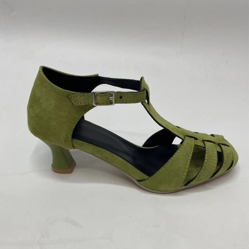 Women's Green Suede Kitten Hee - đánh giá và giá Summer Clothing Stores