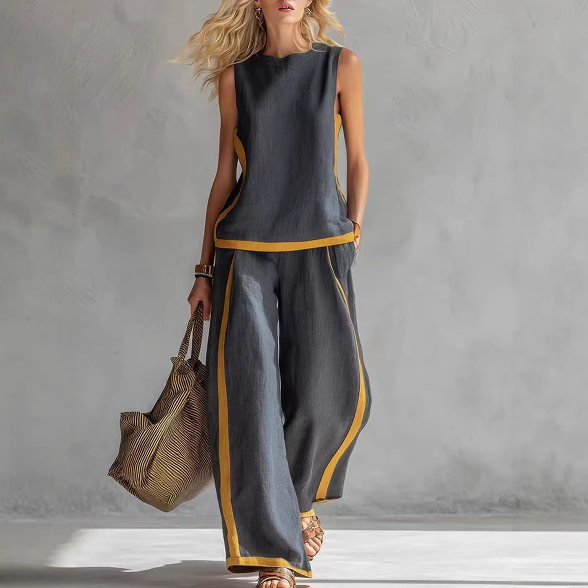Women Linen 2 Piece Sets Color - đánh giá và giá Summer Linen Clothing For Women