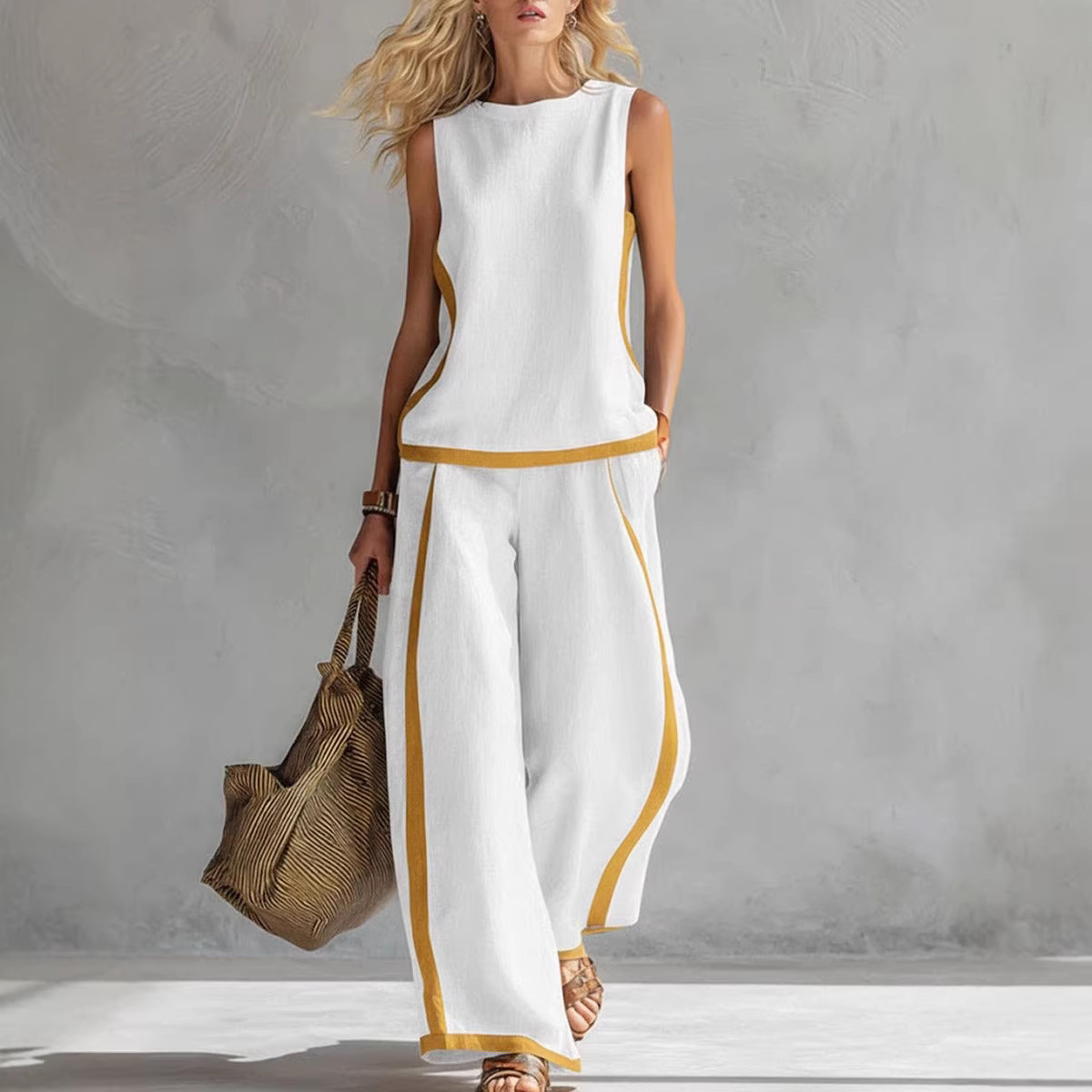 Women Linen 2 Piece Sets Color - đánh giá và giá Summer Linen Clothing For Women