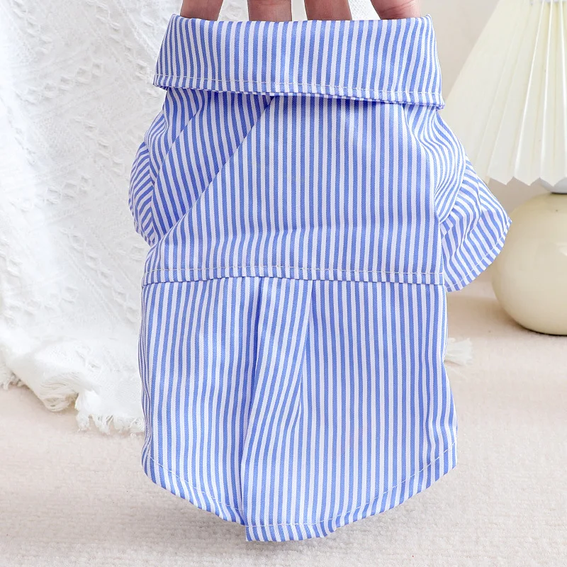 Pet Dog Clothes Bowknot Stripe - đánh giá và giá Summer Dog Clothing
