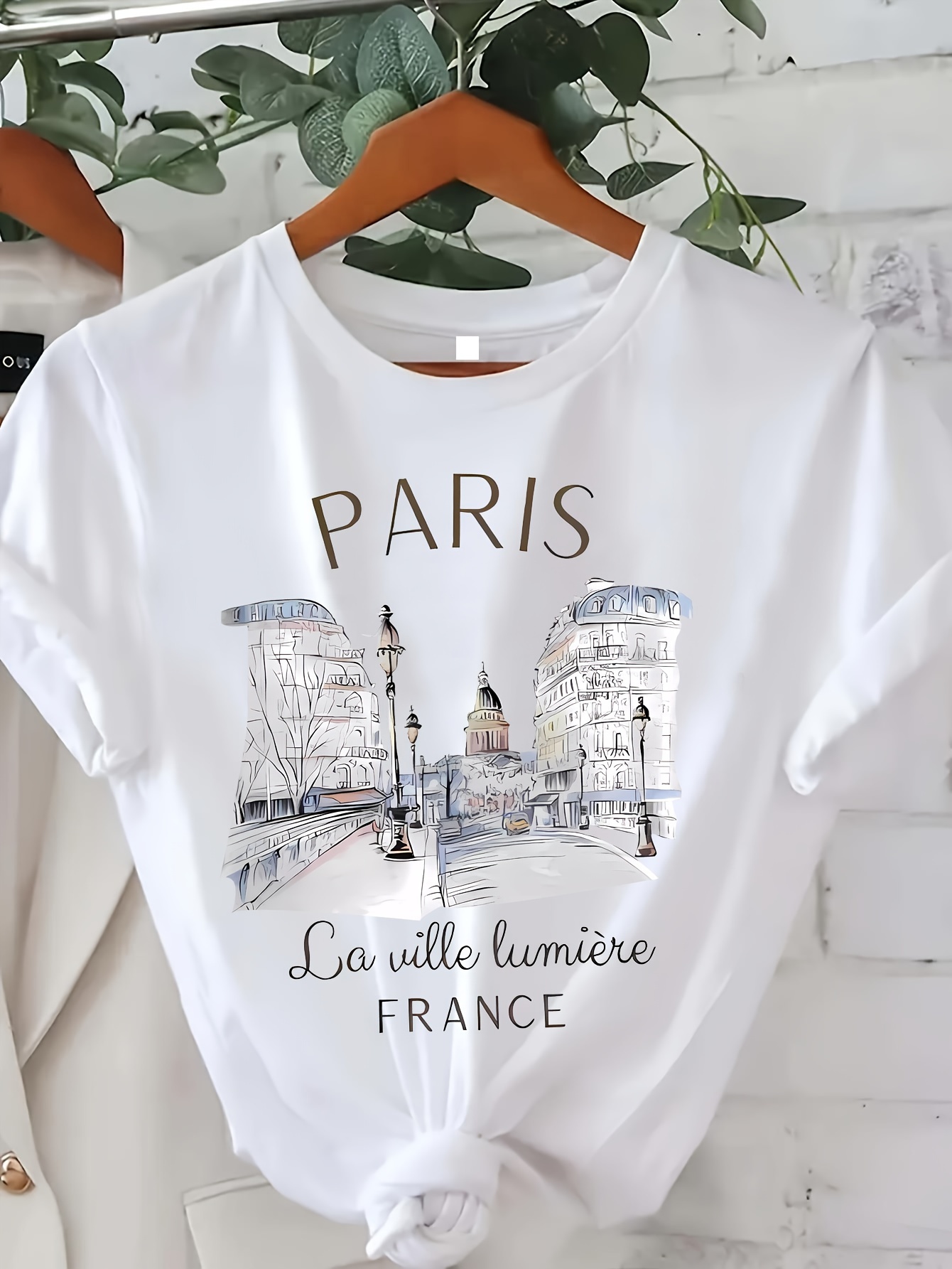 Paris Women Print T-shirt Girl - đánh giá và giá Summer Clothing In Paris