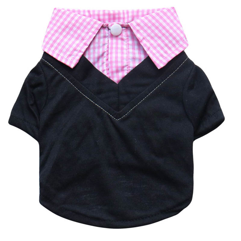 Kẻ Sọc Chó Áo Sơ Mi Giả Hai Mả - đánh giá và giá Summer Dog Clothing