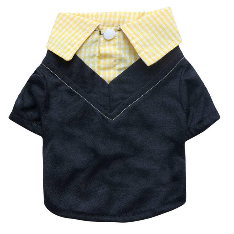 Kẻ Sọc Chó Áo Sơ Mi Giả Hai Mả - đánh giá và giá Summer Dog Clothing