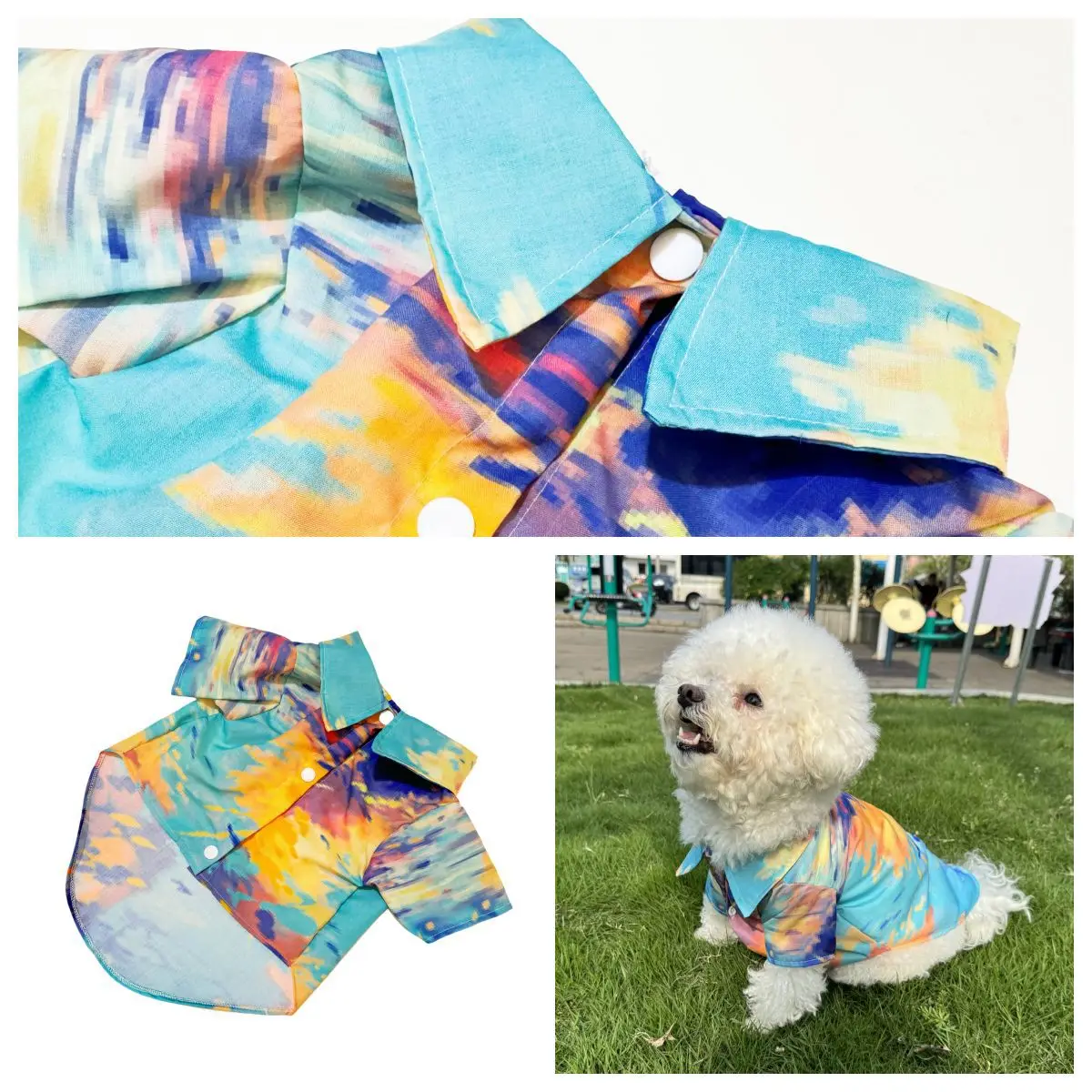 Hawaiian Shirt Pet Beach Wear  - đánh giá và giá Summer Dog Clothing