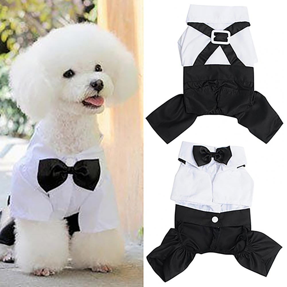 Dog Bow Tie Suit Tuxedo Costum - đánh giá và giá Summer Dog Clothing