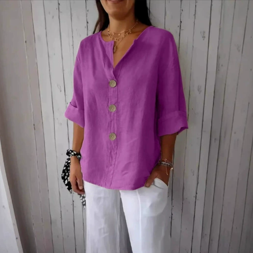 Plus Size Loose Shirt&Blouses  - đánh giá và giá Summer Linen Clothing For Women