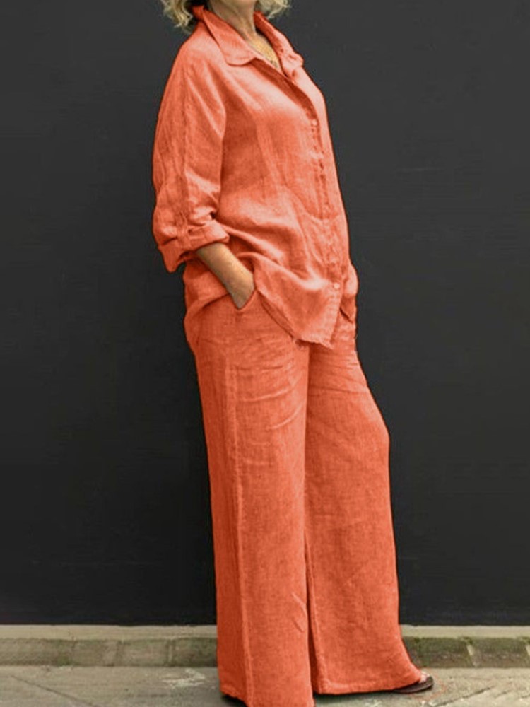 Two Pieces Set Autumn Vintage  - đánh giá và giá Summer Linen Clothing For Women
