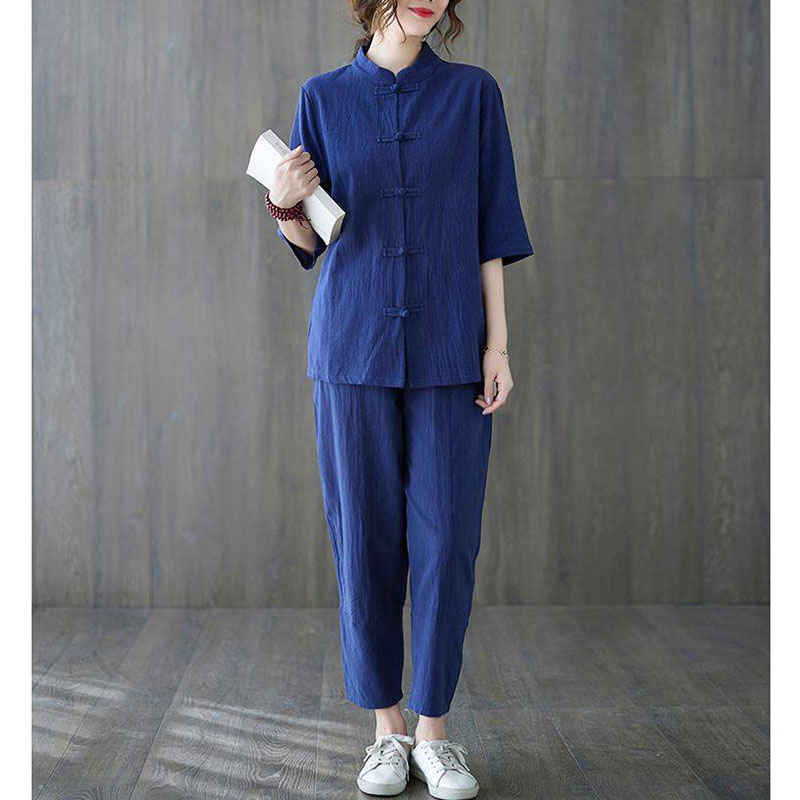 2pcs Buddhist Women's Clothing - đánh giá và giá Summer Linen Clothing For Women