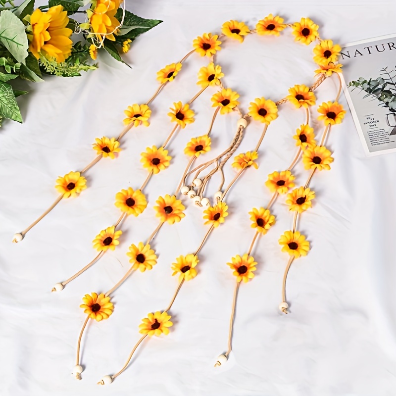 Flower hippie headband, flower - đánh giá và giá Summer Linen Clothing For Women