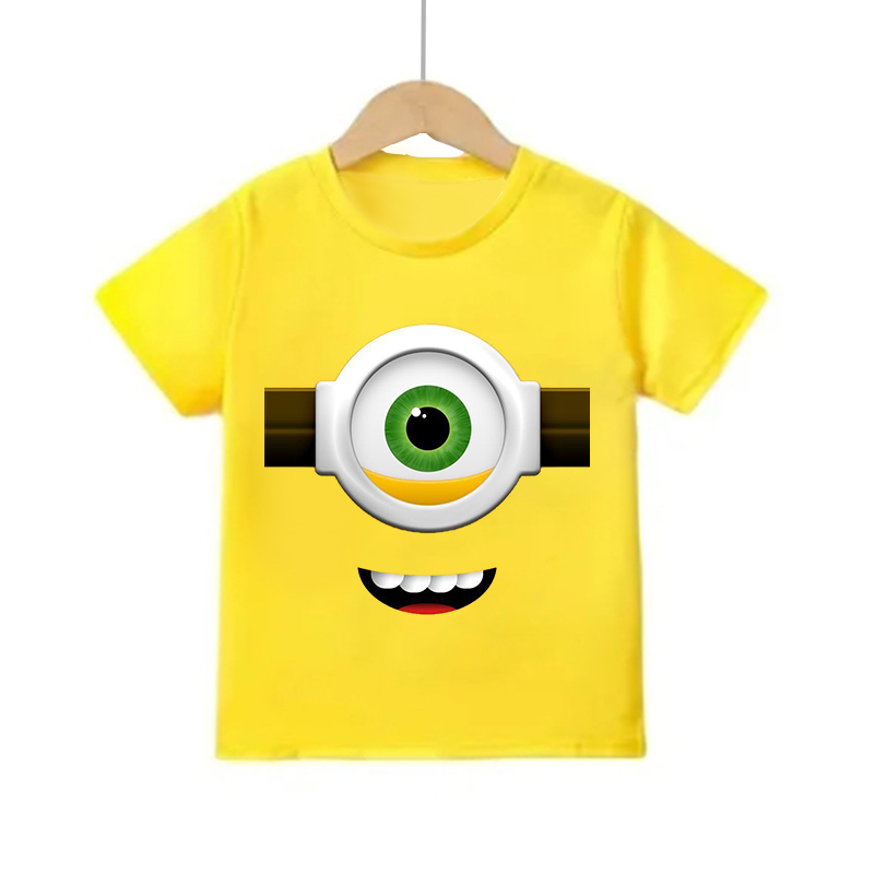 Cartoon Minion Short Sleeve T  - đánh giá và giá Summer Clothing Teens