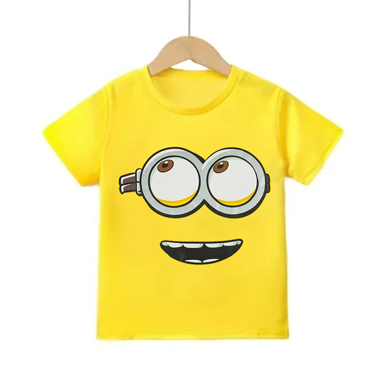 Cartoon Minion Short Sleeve T  - đánh giá và giá Summer Clothing Teens