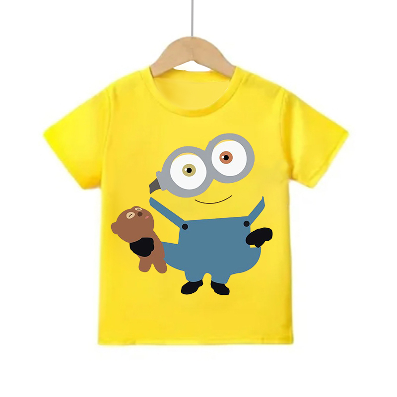 Cartoon Minion Short Sleeve T  - đánh giá và giá Summer Clothing Teens