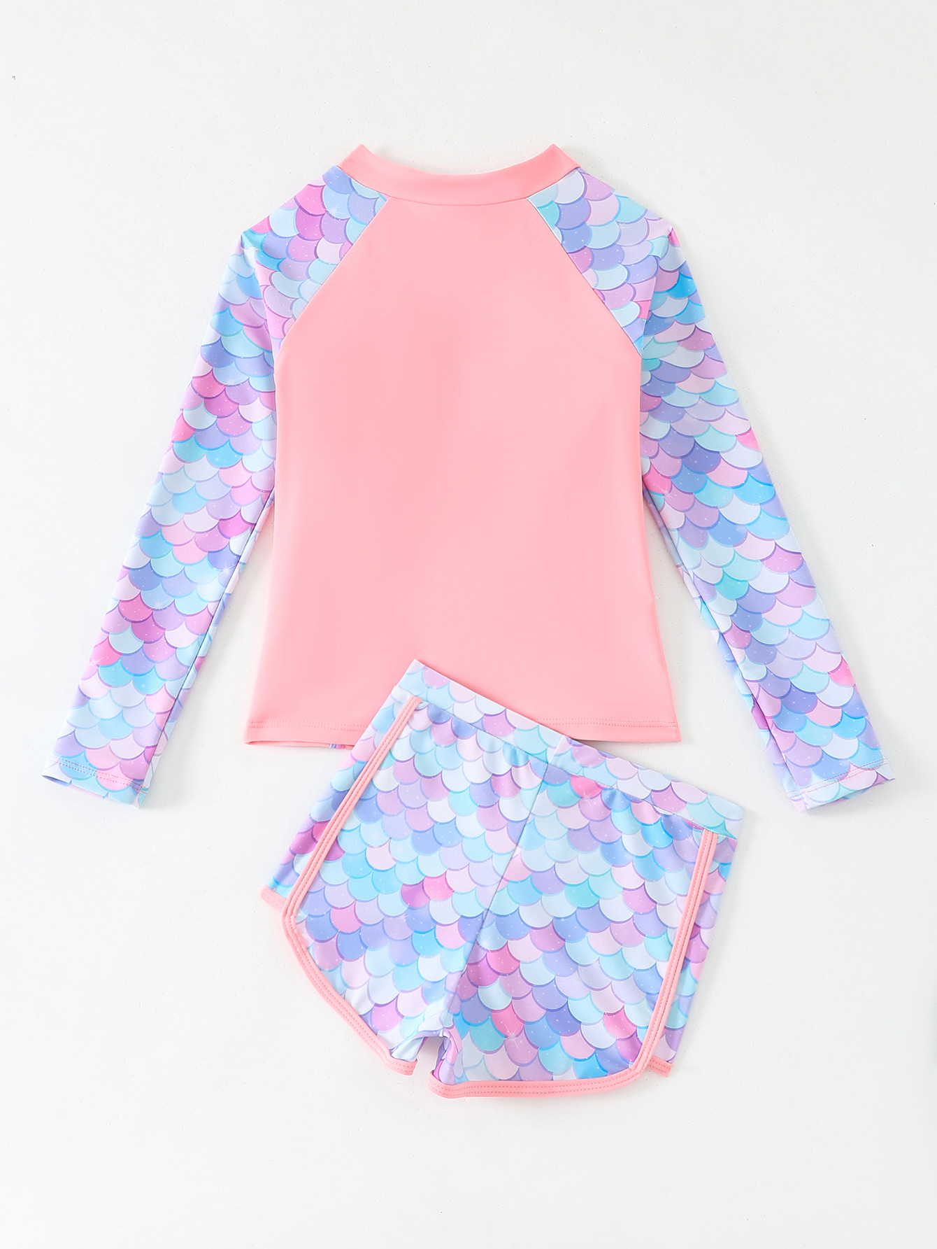 Girls Swimsuit 2025 Pink Long  - đánh giá và giá Rash Guard Long Sleeve